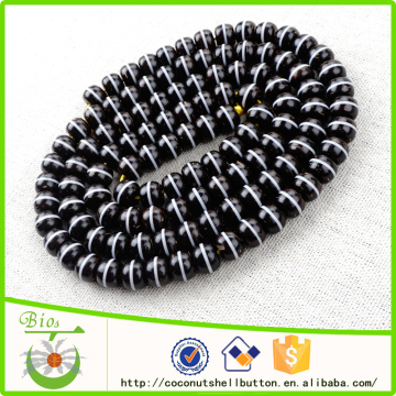 9x7mm natural coconut shell tagua nut oval bead treasure