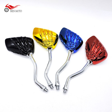 8mm 10mm Universal Modification Skull Crawford Retrovisor Moto Rear View Mirrors for Motorcycle Scooter Bike