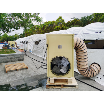 marquee tent with air conditioner cooler