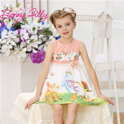 Children Cotton Dress, New Design Little/Baby Girl Birthday Dress