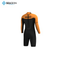 Seaskin 2mm Neoprene Suits แขนยาวขาสั้น Shorty ให้ Warm Diving Wetsuit Wetsuit