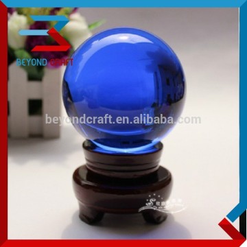 magic crystal balls,large blue crystal balls wooden base