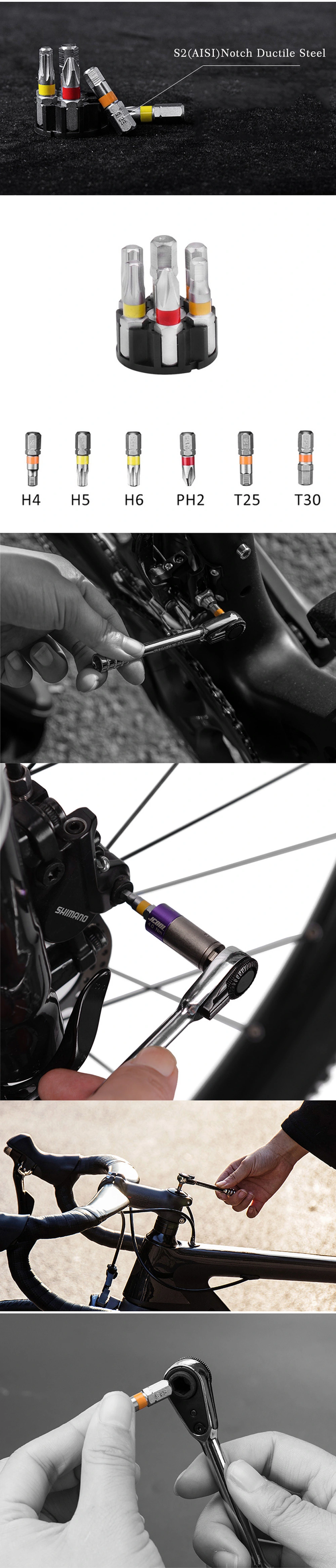 Rockbros Bicycle Repair Kit Repair Wrench Set Mountain Bike Combination Repair Kit