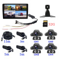 9 inch 4 channel vehicle monitor system with 2.5D touch/Starlight Night Vision/360°Video/Sound Record/Loop Record