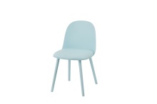 Durable PP Chair with Faux Leather Cushion