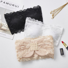 Removable Chest Pad Strapless Push-Up Bra