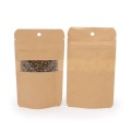 Kraft Zipper Pouch with Hang Hole