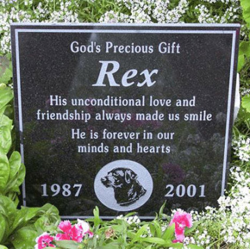 Pet Headstone Pet Memorial