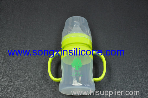 150ml verde Food Grade Silicone allattamento biberon con capezzolo