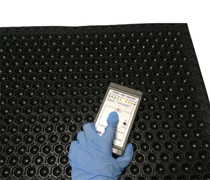 Hot Sale Diamond ESD Black Yellow Anti-Static ESD Anti-Fatigue Grounding Mat