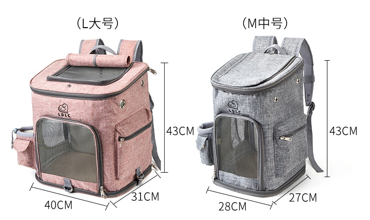 Storage Pet Backpack Portable Folding Pet Bag External Expansion Pet Carrier Folding Cat Bag