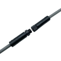 M8 12mm 8pin Panel Mounting Waterproof Connector Cable