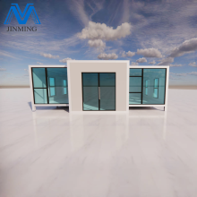 Modern Container House Featuring Glass Curtain Wall