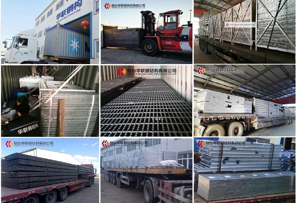 Heavy duty galvanized steel grating platform steel grating plate