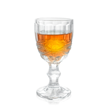 Vintage Goblet 310ML: Embossed Engraved Crystal Glassware