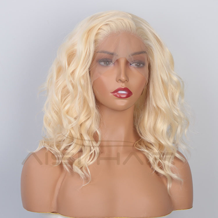Aisi Hair Wholesale Medium Long Body Wavy Blonde Wig Long Wavy Swiss Lace Wig Synthetic Lace Frontal Hair Wigs For Black Women
