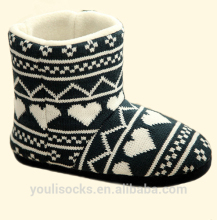 The cashmere heart-shaped winter fashion warm sonw boots
