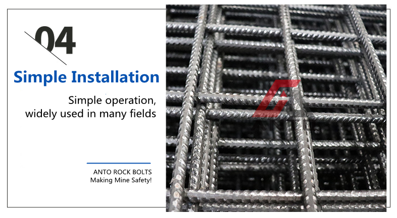 malla de acero soldada para minería mining welded steel mesh