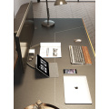 Office Adjustable Electric Standing Desk Wooden Leg Frame