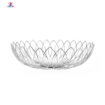 Creative Stainless Steel Metal Wire Fruit Storage Basket