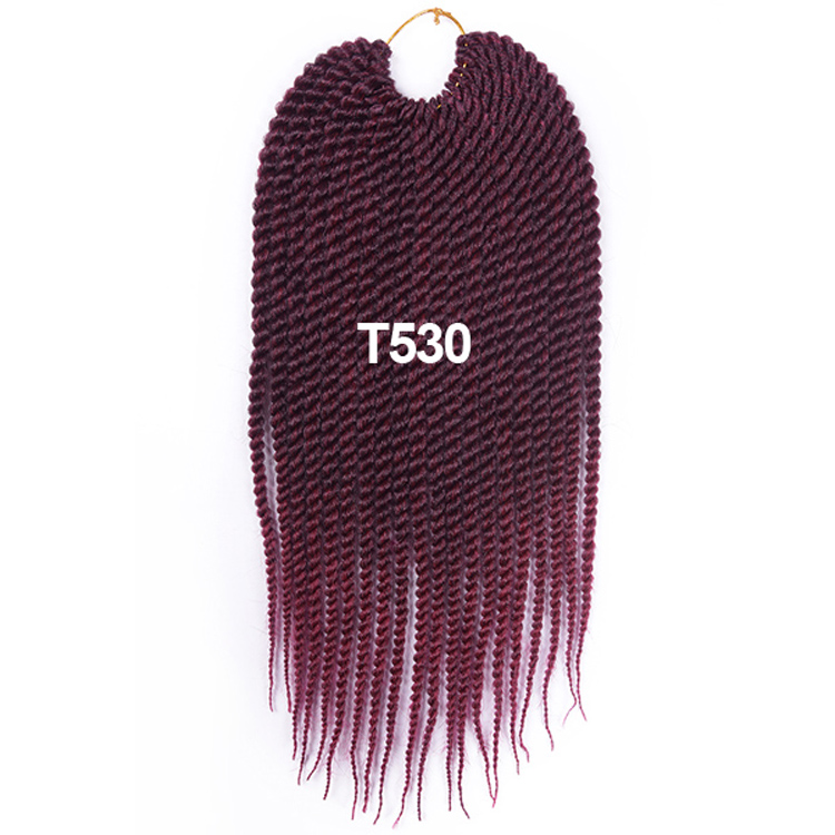 16in 22 strands Explosion spot two strands  japanese  ombre kanekalon twist afro  synthetic  fiber braid  hair