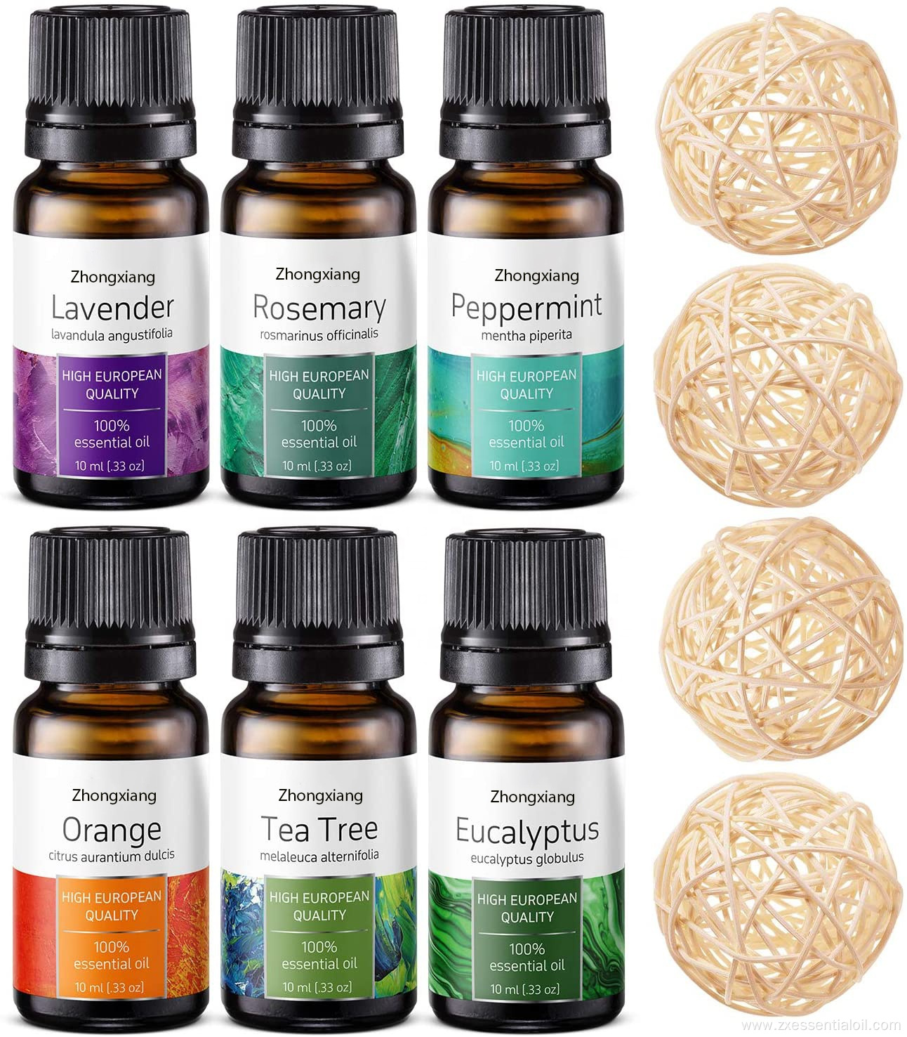 wholesale private label aromatherapy organic essential oil set