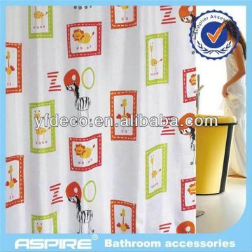 Polyester shower curtain valance