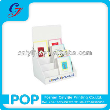 Cardboard floor standing displays racks for literature/ free standing rotating brochure display