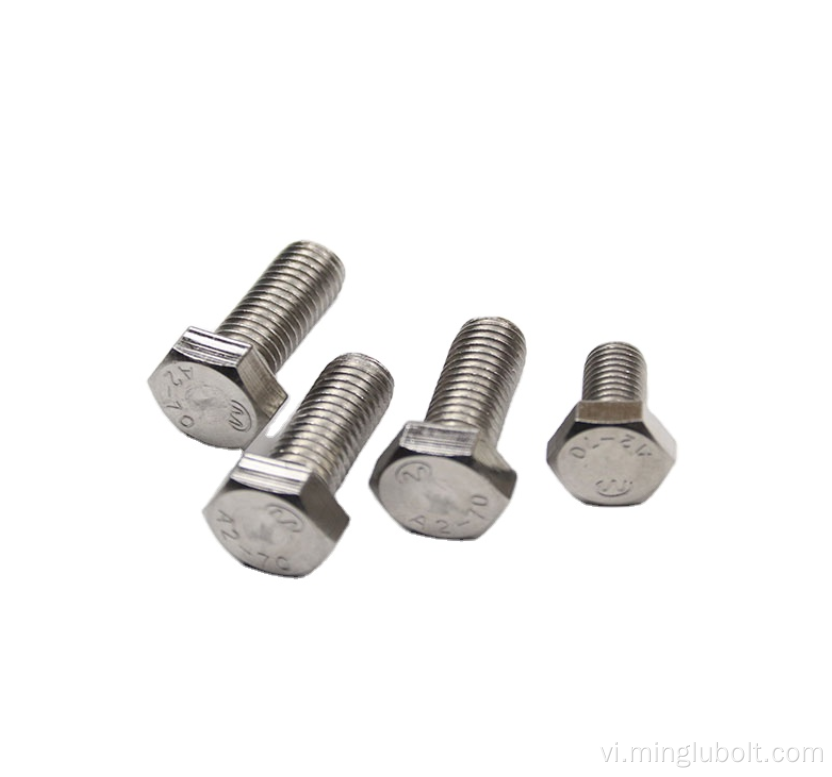 DIN933 Thép không gỉ Hex Bolt Giá thấp