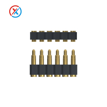 12V 3A Spring Contact Pogo Pads with 2.54mm Pitch and 6 Pogo Pin Battery Connector