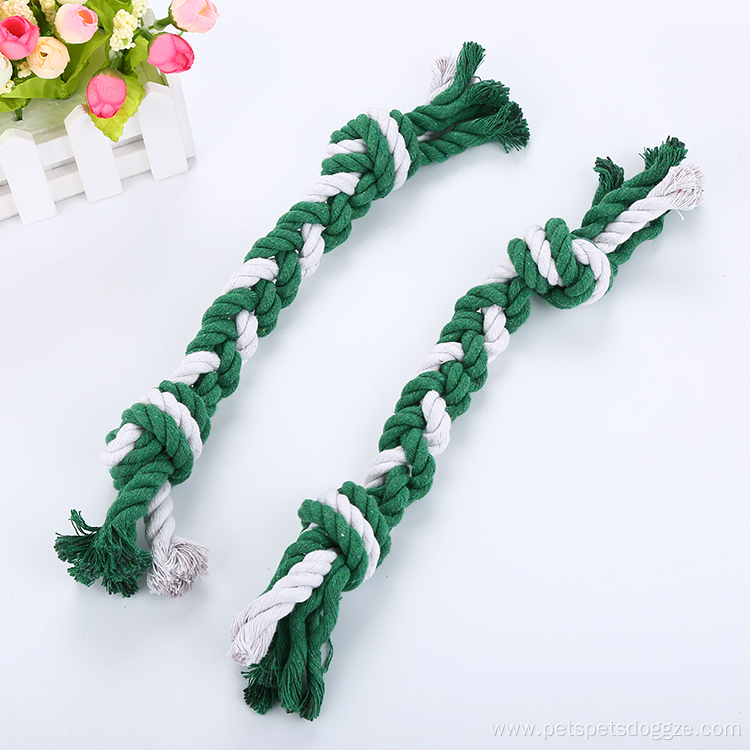 New Handmade Weave Rope Dog Toy Bone