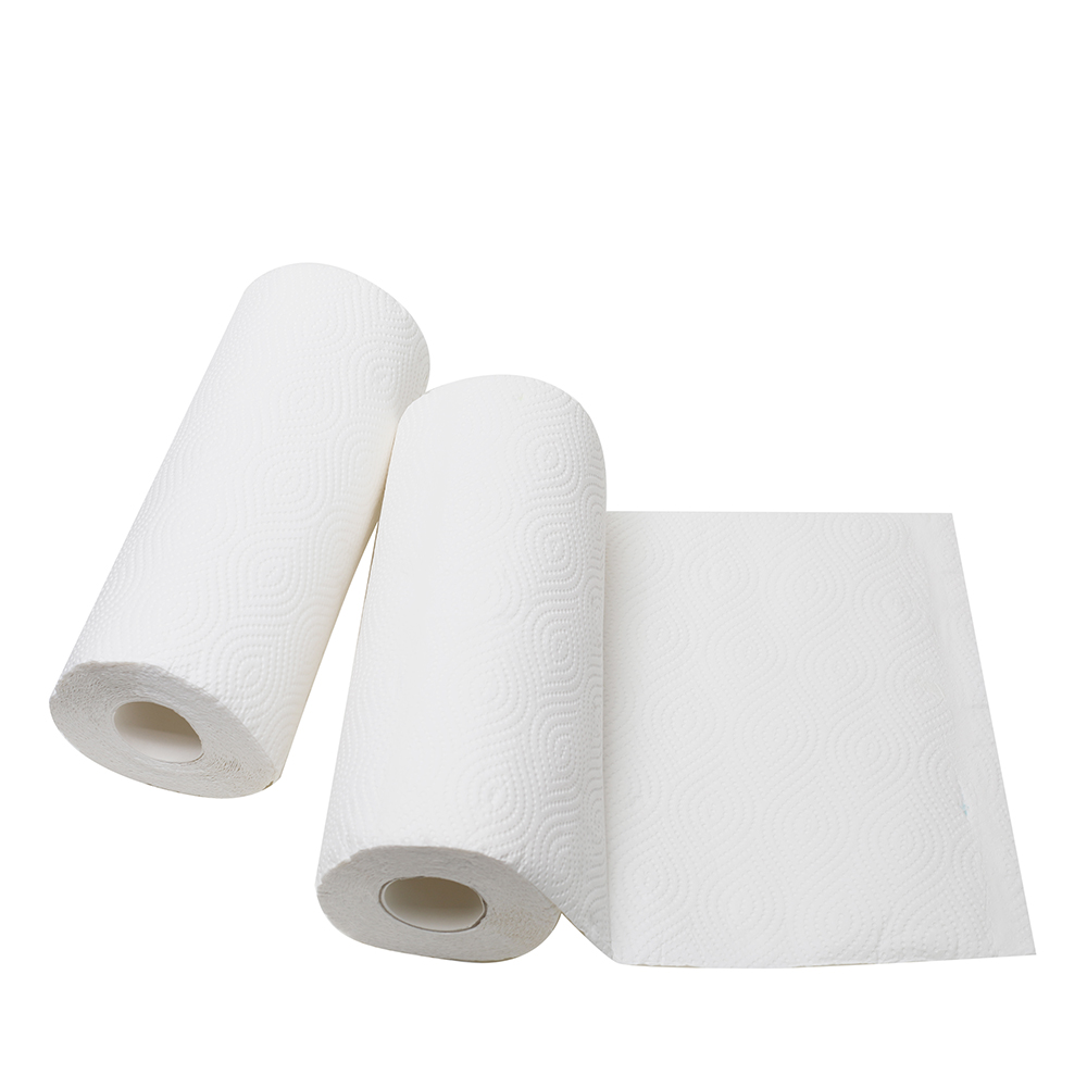 Toallas de papel de cocina virgen blanca de 2ply White