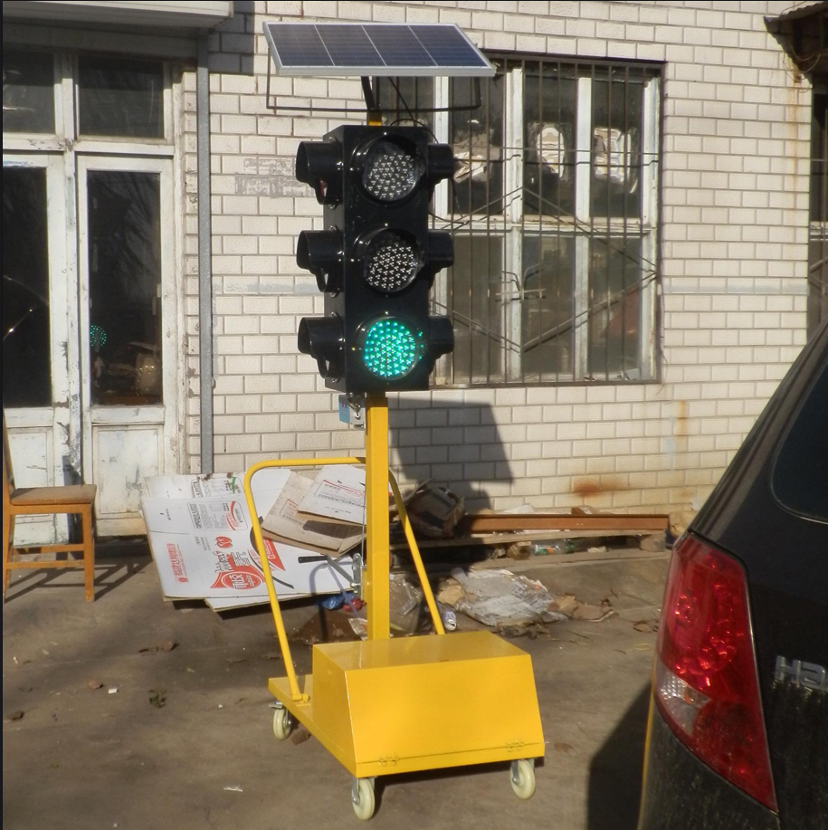 Solar Panel LED Traffic Signal Lights 