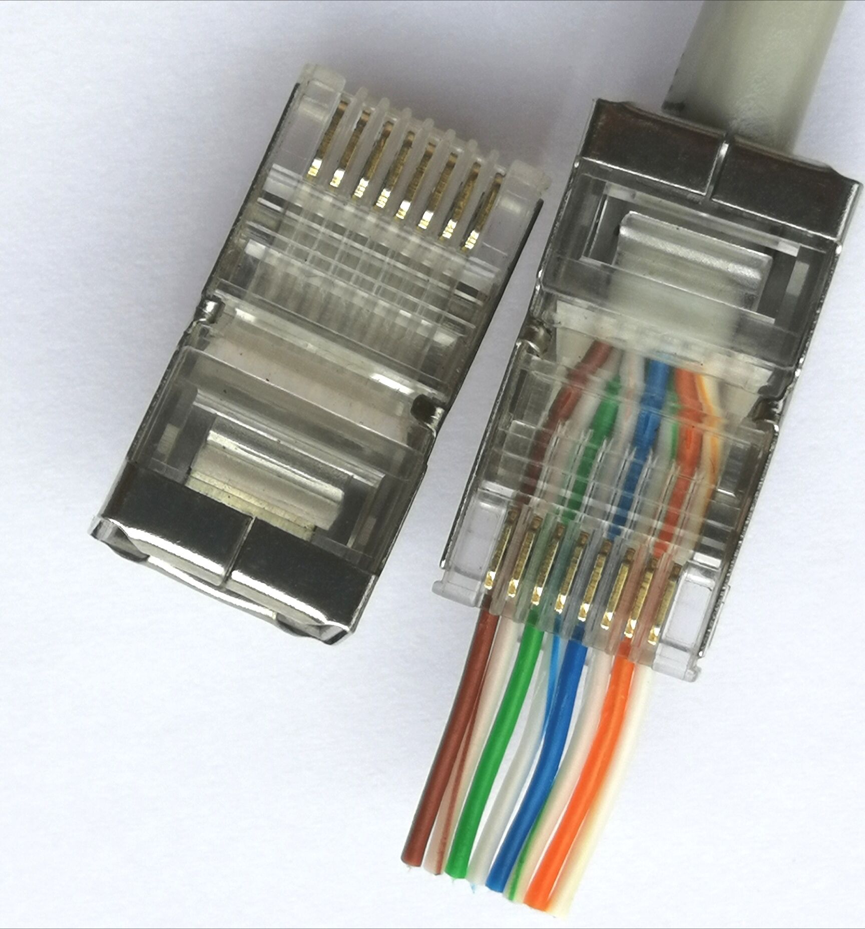 موصل RJ45 EZ CAT5 STP 8P8C