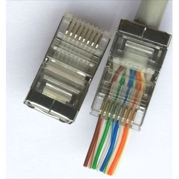 RJ45 EZ CAT5 STPコネクタ8P8Cプラグ