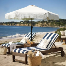 Oxford Garden Umbrella Covers and Fringed Beach Umbrellas