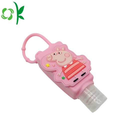 Silikon Botol Kosong Mini Hand Sanitizer Holder Disesuaikan