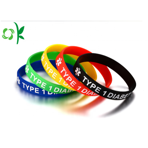 Customized Logo Silicone Rubber Wristband For Wedding