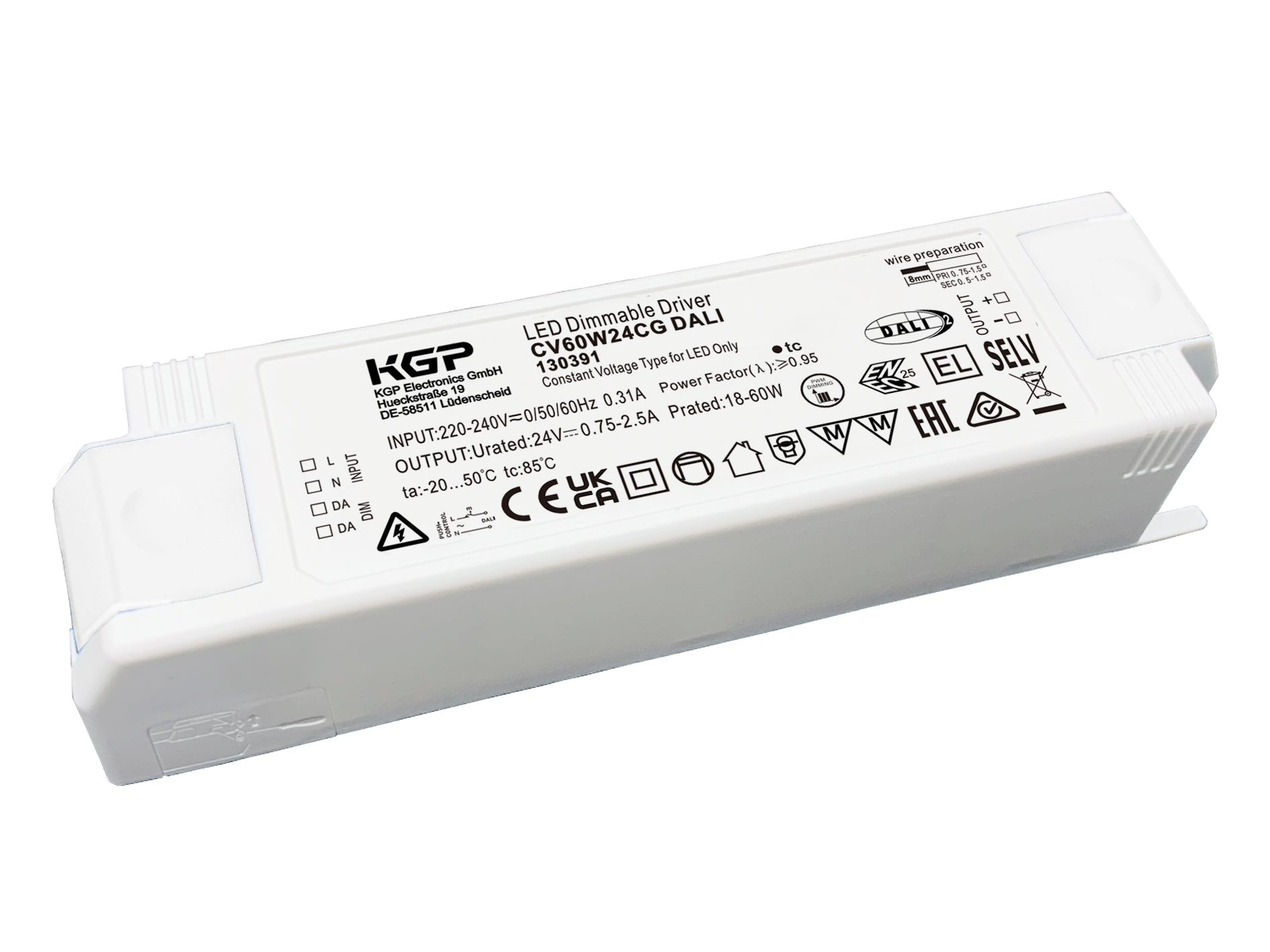 60W ECO святлодыёдны драйвер пастаяннага напружання 60W ECO Constant Voltage Led Driver