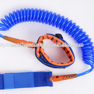 Surf Leash Double Stainless Steel Swivels 10' Coiled SUP leash