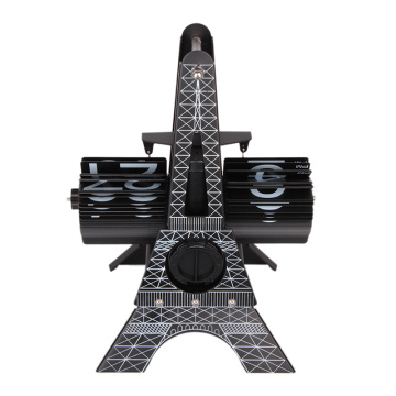 Reloj de diseño de torre Eiffel con tarjetas automáticas