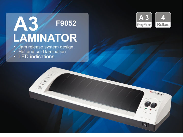 4 roller hot/cold Photo and Pouch Office A3 laminator