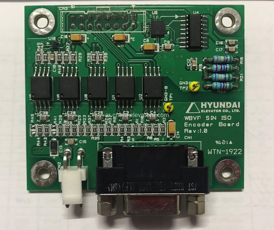 WBVF SIN ISO / Encoder Board Rev: 1.0 لمصاعد Hyundai WTN-1922