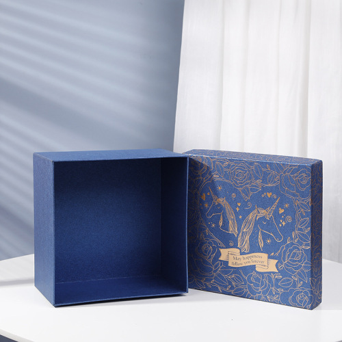 Custom Blue Paper Boxes Chocolate Perfume Packing