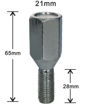 Heat treated lug bolts