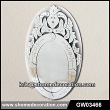 Logo Print decorative wall mirror