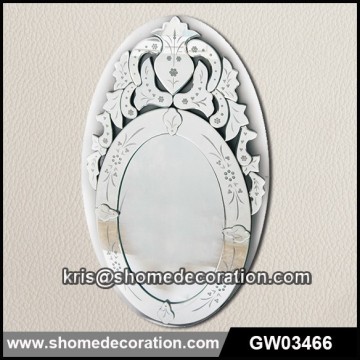 Logo Print decorative wall mirror