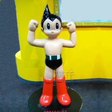 Customized anime action figure fiberglass resin astro boy statue