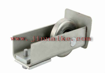 white galvanized guide roller wheel