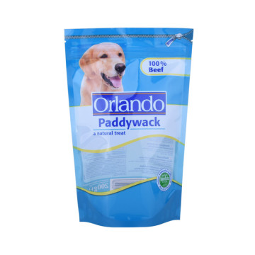 Plastic transparent à fermeture éclair pour animaux de compagnie DOYPACK Sac personnalisé